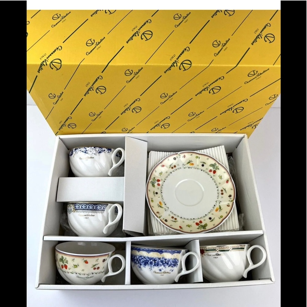 Giovanni Valentino Italy  MOMOYAMA Coffee Tea Set Cups and Saucer General Bank